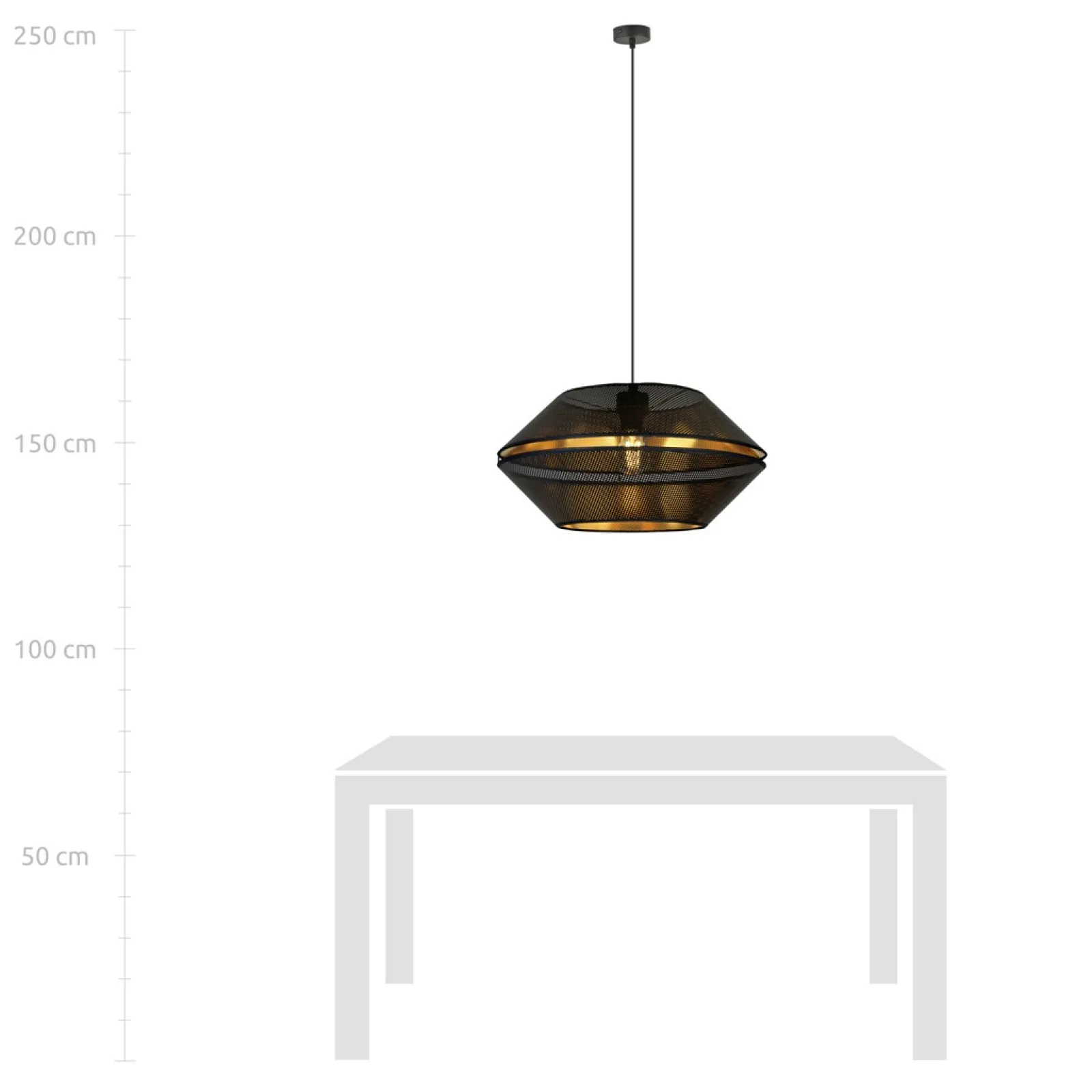 Sklep Kaja Czarno-złota lampa z perforowanym abażurem 1185/1 z serii MALIA | Kaja* Żyrandole Z Abażurem