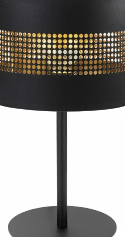 Sklep Kaja Czarno-złota lampka do sypialni TK 5054 TAGO BLACK | Kaja Oświetlenie* Nowoczesne Lampki Stołowe