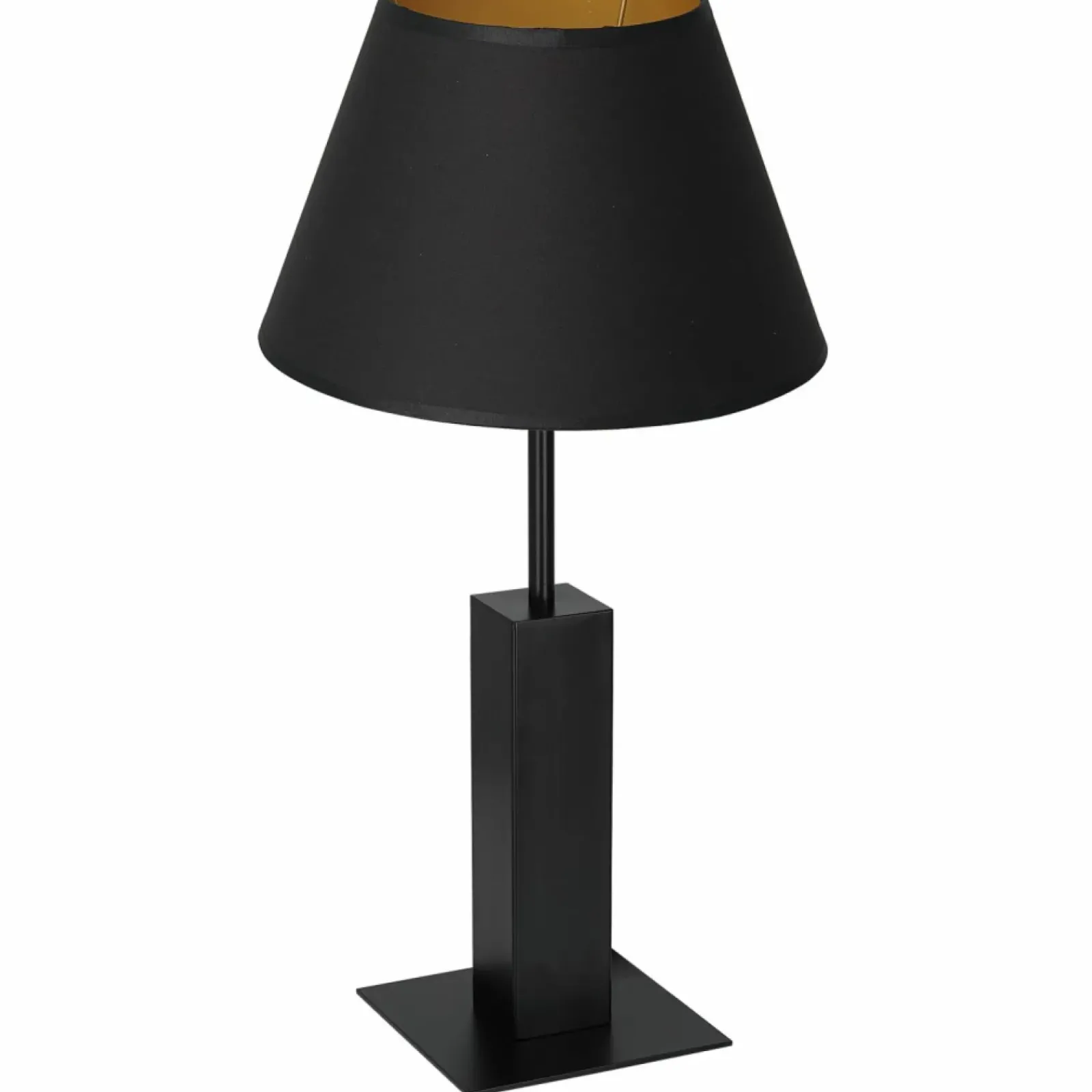 Sklep Kaja Czarno-złota lampka nocna, do gabinetu LX 3643 z serii TABLE LAMPS* Lampki Stołowe Z Abażurem|Tradycyjne Lampki Stołowe