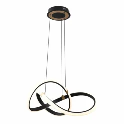 Sklep Kaja Czarno-złota, ledowa lampa wisząca MD9717-1-3BGD INDIGO | Kaja Shop