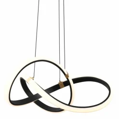 Sklep Kaja Czarno-złota, ledowa lampa wisząca MD9717-1-3BGD INDIGO | Kaja Shop