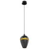 Sklep Kaja Czarno-złota, ledowa lampa wisząca MX P0471 COMETSHINE | Kaja Clearance