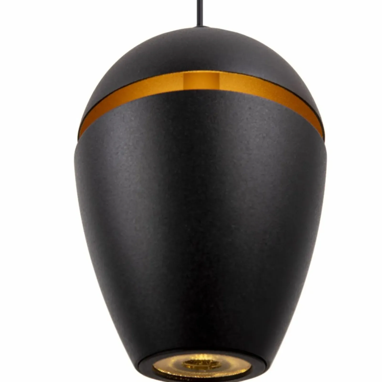 Sklep Kaja Czarno-złota, ledowa lampa wisząca MX P0471 COMETSHINE | Kaja Clearance