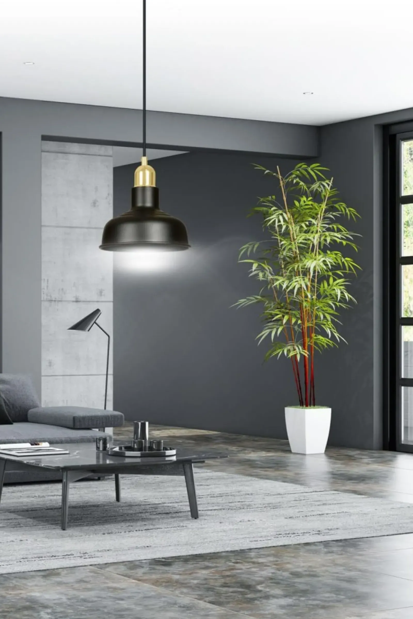 Sklep Kaja Czarno-złota, loftowa lampa wisząca do kuchni 1042/1 IBOR | Kaja czarny Store