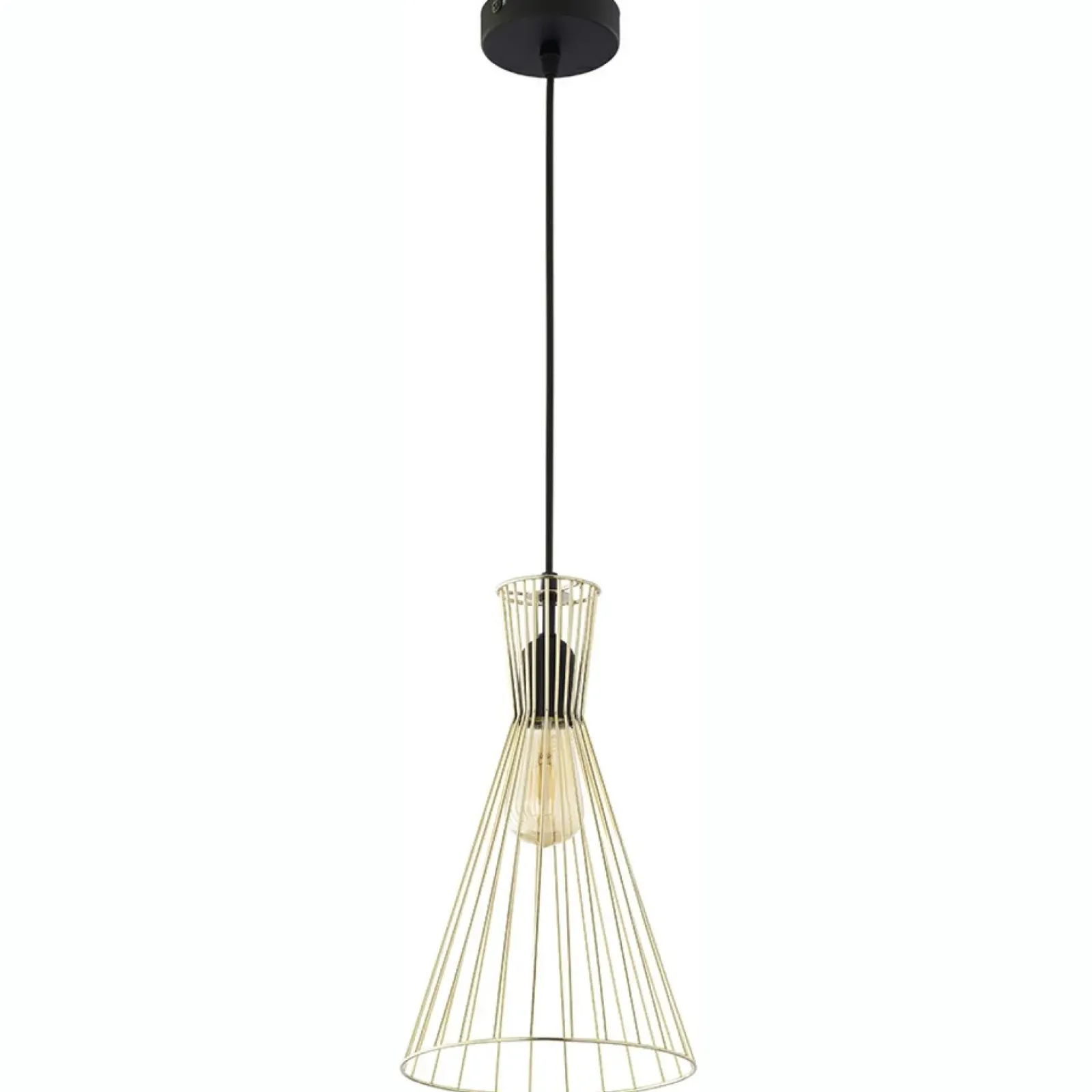 Sklep Kaja Czarno-złota, ozdobna, wąska lampa wisząca TK 3375 z serii SAHARA Outlet