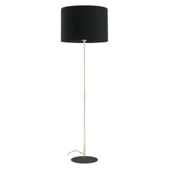 Sklep Kaja Czarno-złota, prosta lampa stojąca TK 16029 UMBERTO BLACK GOLD | Kaja* Lampy Podłogowe Z Abażurem|Tradycyjne Lampy Podłogowe