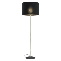 Sklep Kaja Czarno-złota, prosta lampa stojąca TK 16029 UMBERTO BLACK GOLD | Kaja* Lampy Podłogowe Z Abażurem|Tradycyjne Lampy Podłogowe