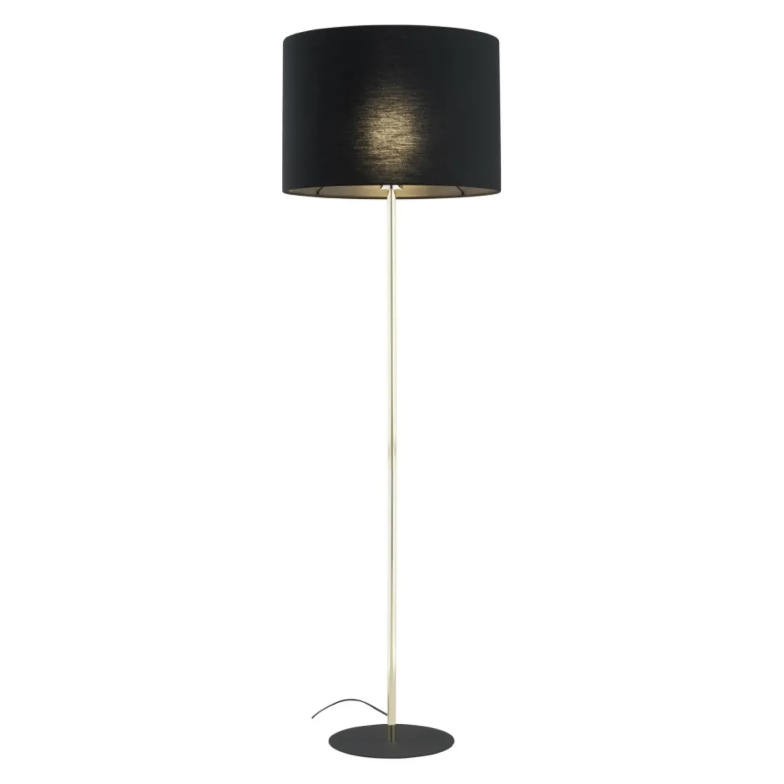 Sklep Kaja Czarno-złota, prosta lampa stojąca TK 16029 UMBERTO BLACK GOLD | Kaja* Lampy Podłogowe Z Abażurem|Tradycyjne Lampy Podłogowe