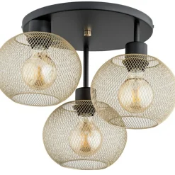 Sklep Kaja Czarno-złota, stylowa lampa sufitowa do sypialni AL 62348 serii KERSO Flash Sale