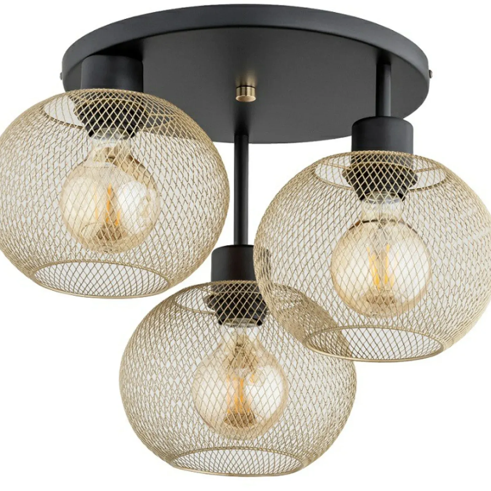 Sklep Kaja Czarno-złota, stylowa lampa sufitowa do sypialni AL 62348 serii KERSO Flash Sale