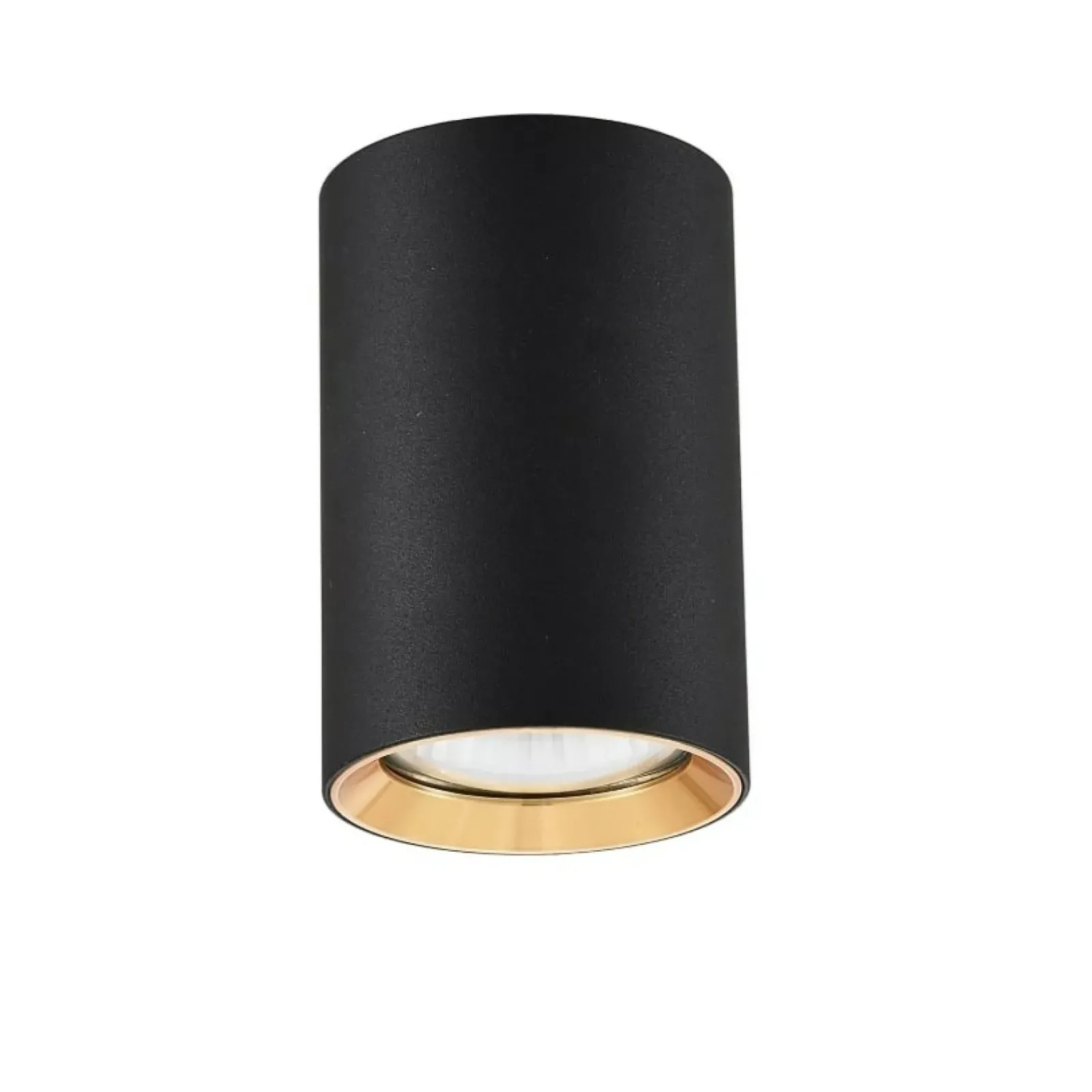Sklep Kaja Czarno-złota tuba natynkowa LP-232/1D - 90 BK/GD MANACOR | Kaja Discount
