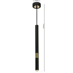 Sklep Kaja Czarno-złota tuba, punktowa lampa wisząca MLP6333 z serii MONZA | Kaja Oświetlen Hot