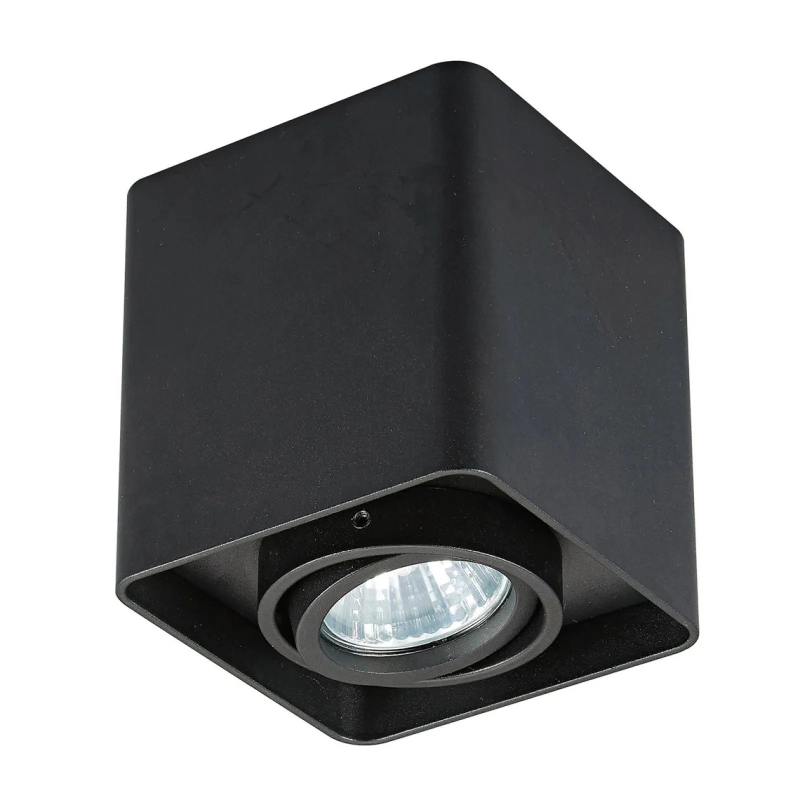 Sklep Kaja Czarny downlight natynkowy GU10 20039-BK QUADRY SL 1 | Kaja* Plafony Nowoczesne