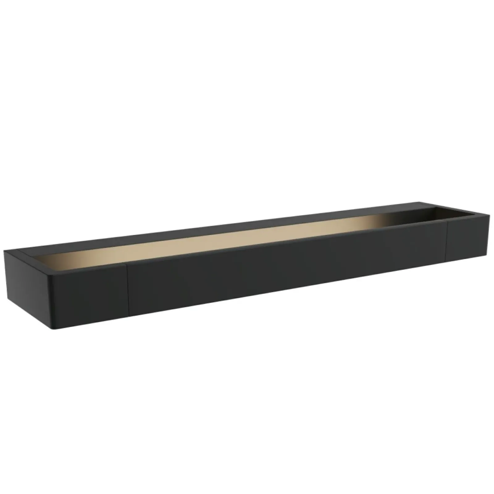 Sklep Kaja Czarny kinkiet łazienkowy 45cm nad lustro MX W0307 FLINK | Kaja* Lampy Do Łazienki|Lampy Led