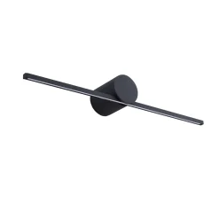 Sklep Kaja Czarny kinkiet do łazienki 40cm 6W LP-777/1W M BK z serii MODERN SLIM* Lampy Led