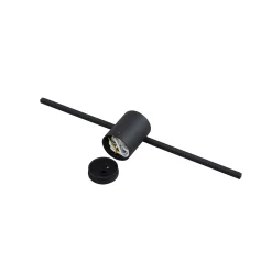 Sklep Kaja Czarny kinkiet do łazienki 40cm 6W LP-777/1W M BK z serii MODERN SLIM* Lampy Led