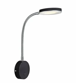 Sklep Kaja Czarny kinkiet z ledowym źródłęm światła 106468 | Kaja Oświetlenie* Lampy Led