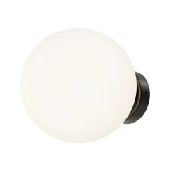 Sklep Kaja Czarny kinkiet z okrągłym kloszem ⌀20cm MOD321WL-01B1 BASIC FORM* Kinkiety Tradycyjne