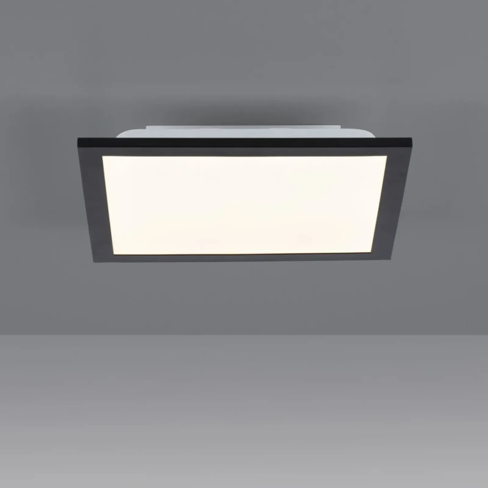 Sklep Kaja , kwadratowy plafon LED do salonu 14740-18 z serii FLAT | Kaja czarny Clearance
