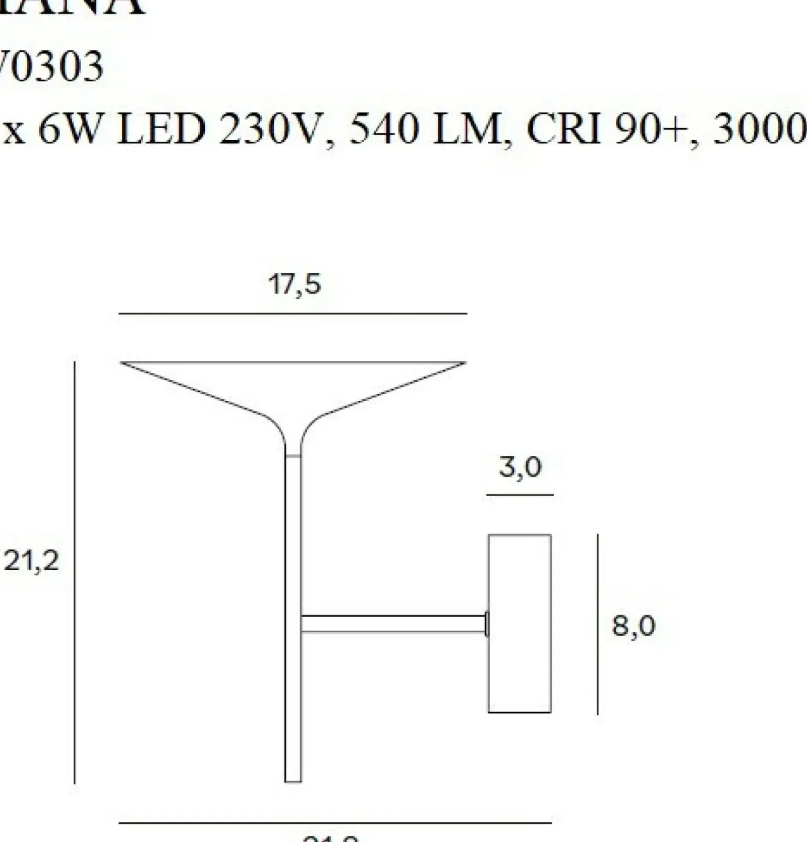 Sklep Kaja Czarny, ledowy, designerski kinkiet MX W0303 HANA | Kaja Oświetlenie* Lampy Led