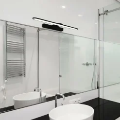 Sklep Kaja Czarny, ledowy kinkiet ścienny, nad lustro ML5615 z serii SPLASH | Kaja Oświetle* Lampy Led