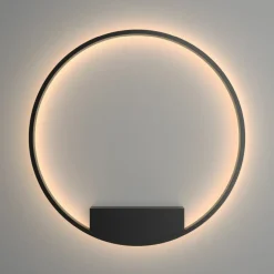 Sklep Kaja Czarny, ledowy okrąg, średnica 80cm MOD058WL-L50B3K z serii RIM | Kaja* Lampy Led
