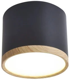 Sklep Kaja Czarny, nieruchomy reflektor sufitowy LED 2275949 TUBA | Kaja* Lampy Led