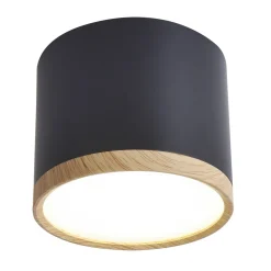 Sklep Kaja Czarny, nieruchomy reflektor sufitowy LED 2275949 TUBA | Kaja* Lampy Led