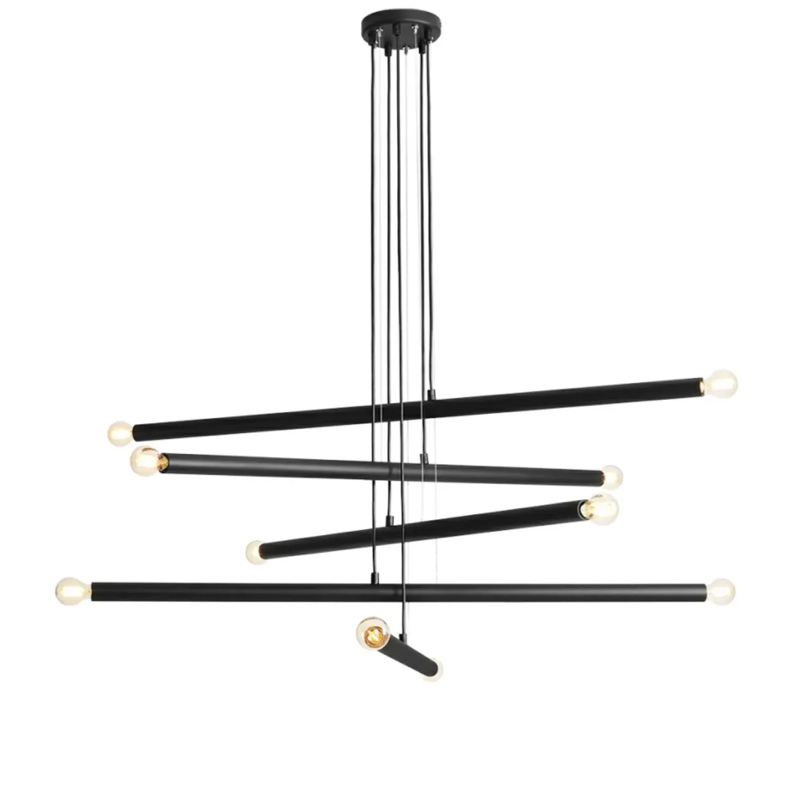 Sklep Kaja Czarny nowoczesny żyrandol do dużego pokoju 1072M1 TUBO | Kaja Zadzwońporabattel.783200183(8-16)/mailsklep@kaja.com.pl Best Sale