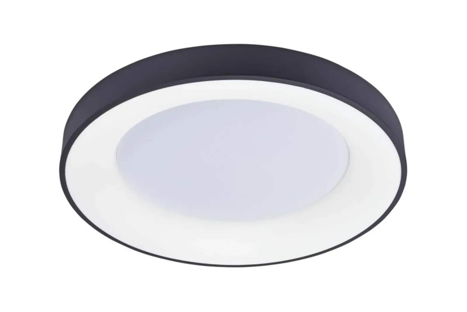 Sklep Kaja Czarny plafon LED ciepłe światło ⌀38cm 3000K AZ4987 SANTANA | Kaja* Lampy Led|Plafony Nowoczesne