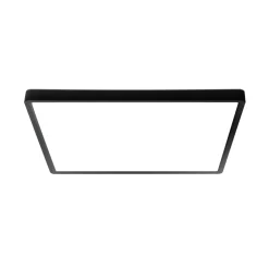 Sklep Kaja Czarny plafon LED, kwadrat 45x45 PLF-83625-450S-45W-BL BASTIA | Kaja* Plafony Nowoczesne|Lampy Led
