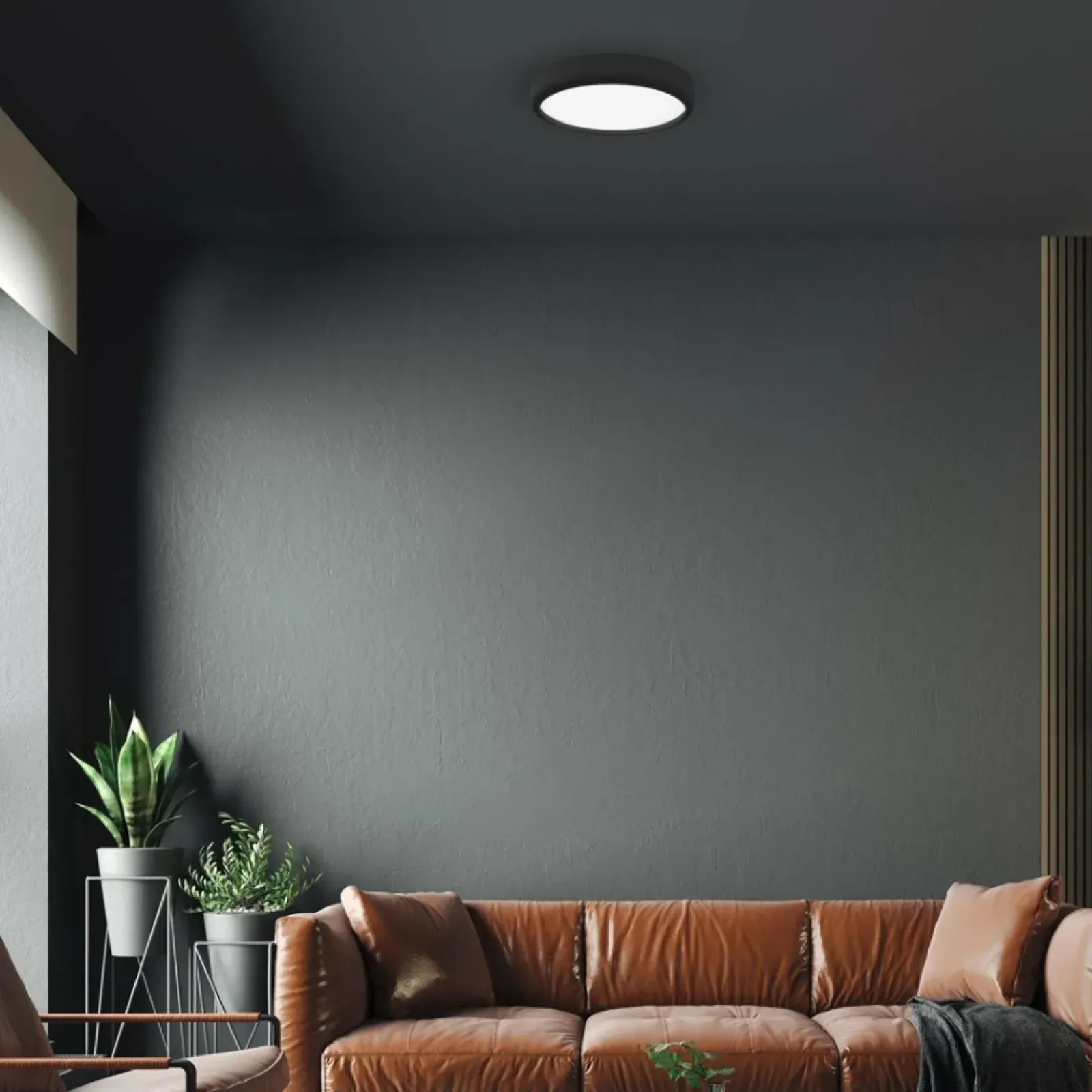 Sklep Kaja Czarny plafon sufitowy, wbudowany LED 36W ML6394 z serii GEA | Kaja Oświetlenie* Lampy Led|Plafony Nowoczesne