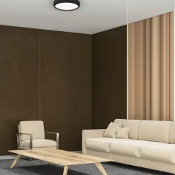 Sklep Kaja Czarny plafon sufitowy, wbudowany LED 36W ML6394 z serii GEA | Kaja Oświetlenie* Lampy Led|Plafony Nowoczesne
