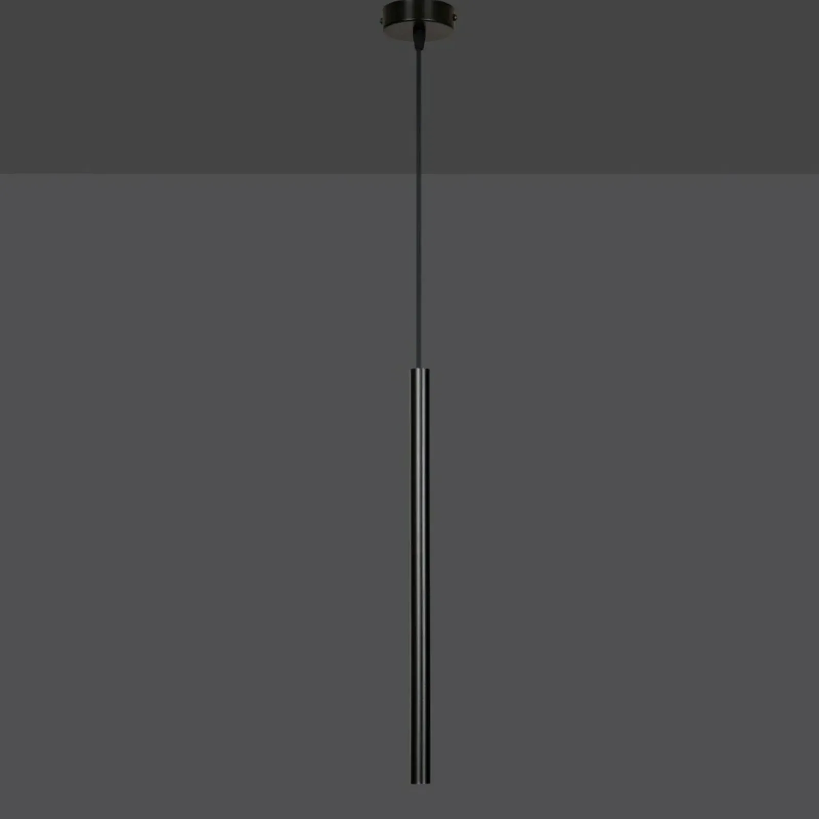Sklep Kaja pojedyncza lampa wisząca zakończona tubą 552/1 | Kaja czarny Outlet