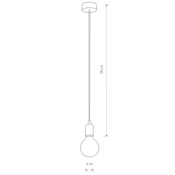 Sklep Kaja przewód z podsufitką i oprawką 6404 SILICONE | Kaja Oświetlenie czarny Shop