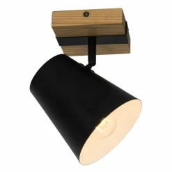Sklep Kaja Czarny reflektor na drewnianym mocowaniu P22077-1R ELTI | Kaja Shop