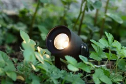 Sklep Kaja Czarny reflektor z regulowanym kątem świecenia, system GARDEN24 106930* Lampy Naświetleniowe