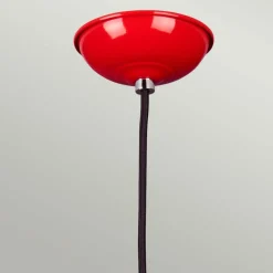 Sklep Kaja Czerwona lampa wisząca, do kuchni FRANKLIN-P-RED z serii FRANKLIN czerwone Best