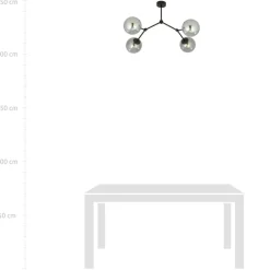 Sklep Kaja Czteropunktowa, loftowa lampa do sypialni 1134/4 SPACE | Kaja Best