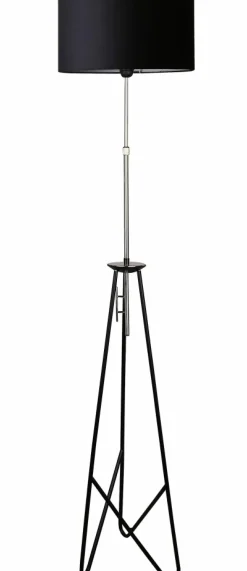 Sklep Kaja Dekoracyjna, czarna lampa podłogowa 51-80141 z serii FLOAT | Kaja* Lampy Podłogowe Z Abażurem