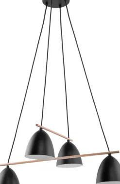 Sklep Kaja Dekoracyjna, czarna lampa wisząca TK 2576 AIDA BLACK | Kaja czarny Flash Sale
