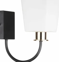 Sklep Kaja Dekoracyjna czarno-złota lampa ścienna 21-74225 z serii SCHUBERT* Kinkiety Tradycyjne
