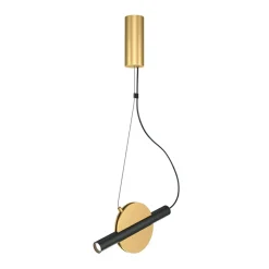 Sklep Kaja Dekoracyjna, czarno-złota lampa wisząca MOD150PL-L5BS3K z serii ENIGMA New