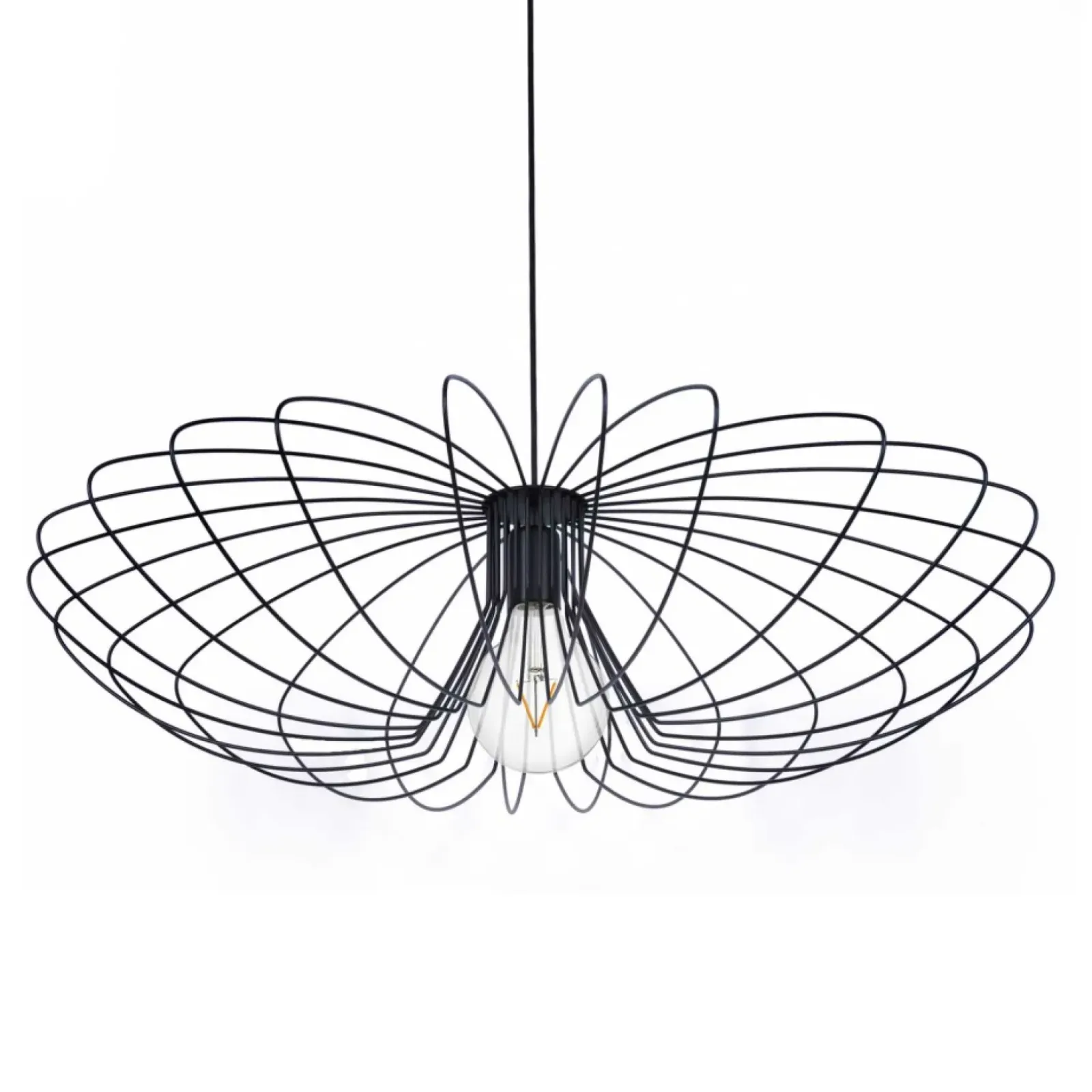 Sklep Kaja Dekoracyjna, industrialna lampa wisząca K-3409 | Kaja Oświetlenie czarny Outlet