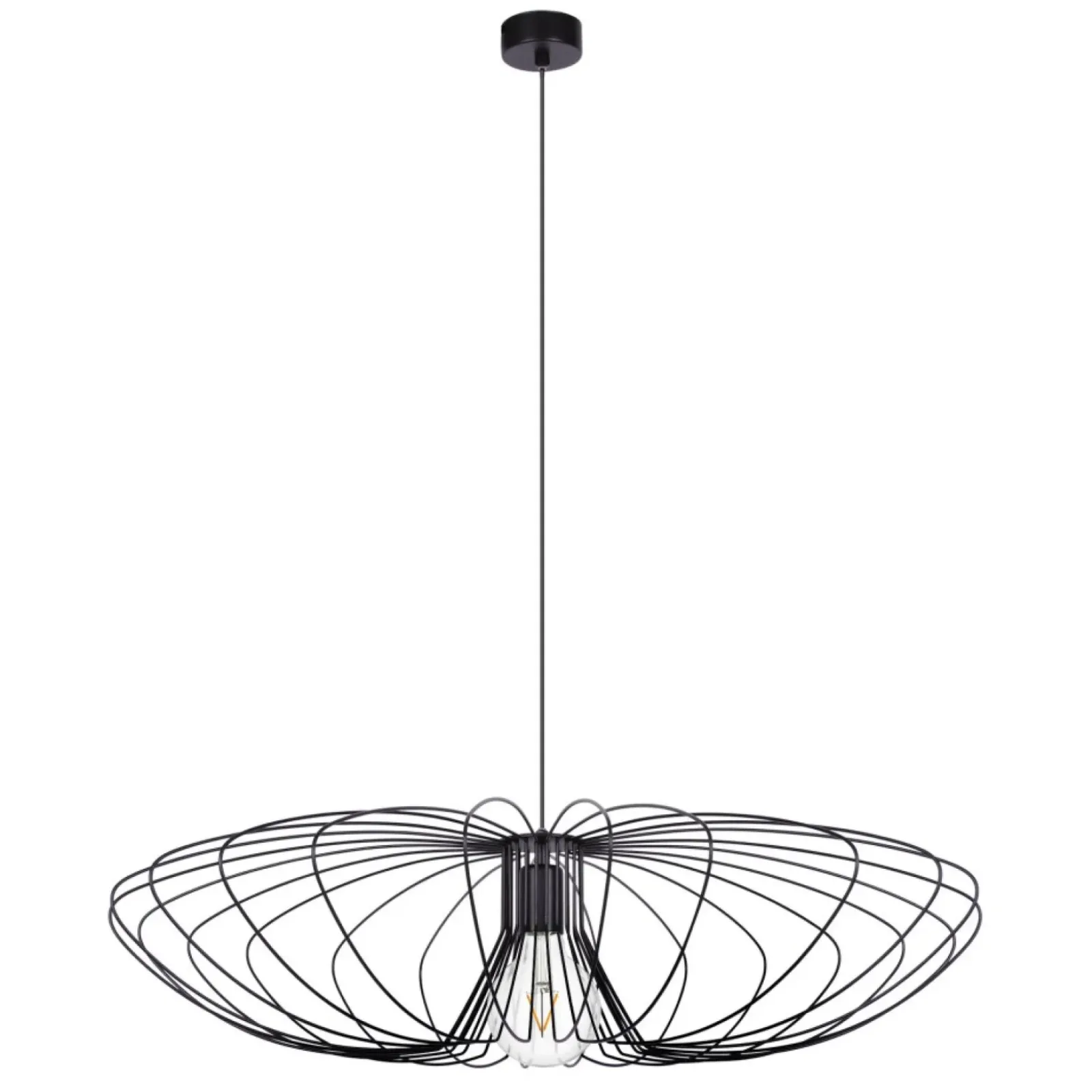 Sklep Kaja Dekoracyjna, industrialna lampa wisząca K-3409 | Kaja Oświetlenie czarny Outlet