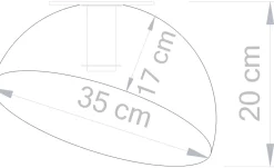 Sklep Kaja Dekoracyjna, kopułowa lampa sufitowa SIG 32474 z serii SFERA 35 CZ/ZŁ Sale