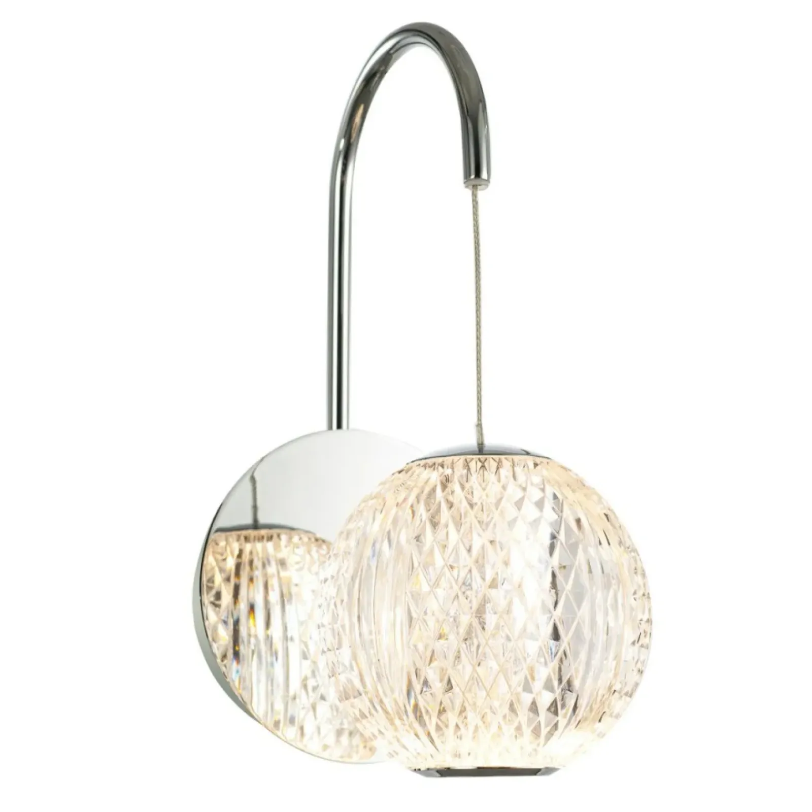 Sklep Kaja Dekoracyjna lampa ścienna WL-12220121-1A-CR ROSARIO | Kaja Oświetlenie* Lampy Led
