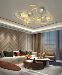 Sklep Kaja Dekoracyjna lampa do salonu glamour WF 9015-804 METZ | Kaja Outlet