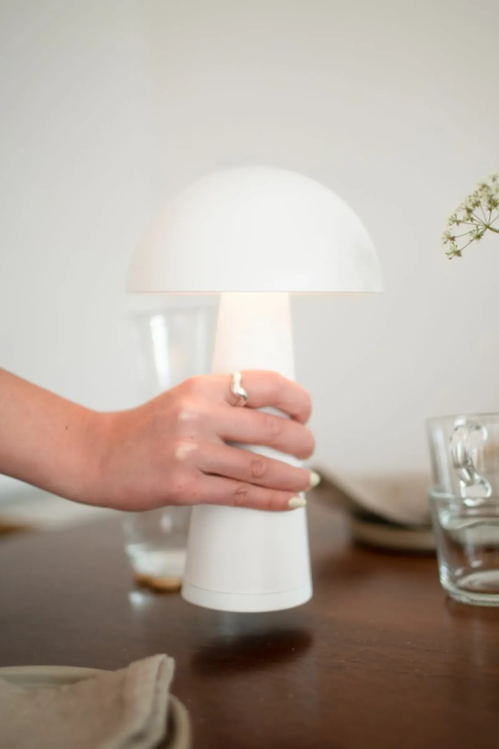 Sklep Kaja Dekoracyjna lampa LED do ładowania 108656 FUNGI | Kaja Oświetlenie* Lampki Biurkowe|Nowoczesne Lampki Stołowe