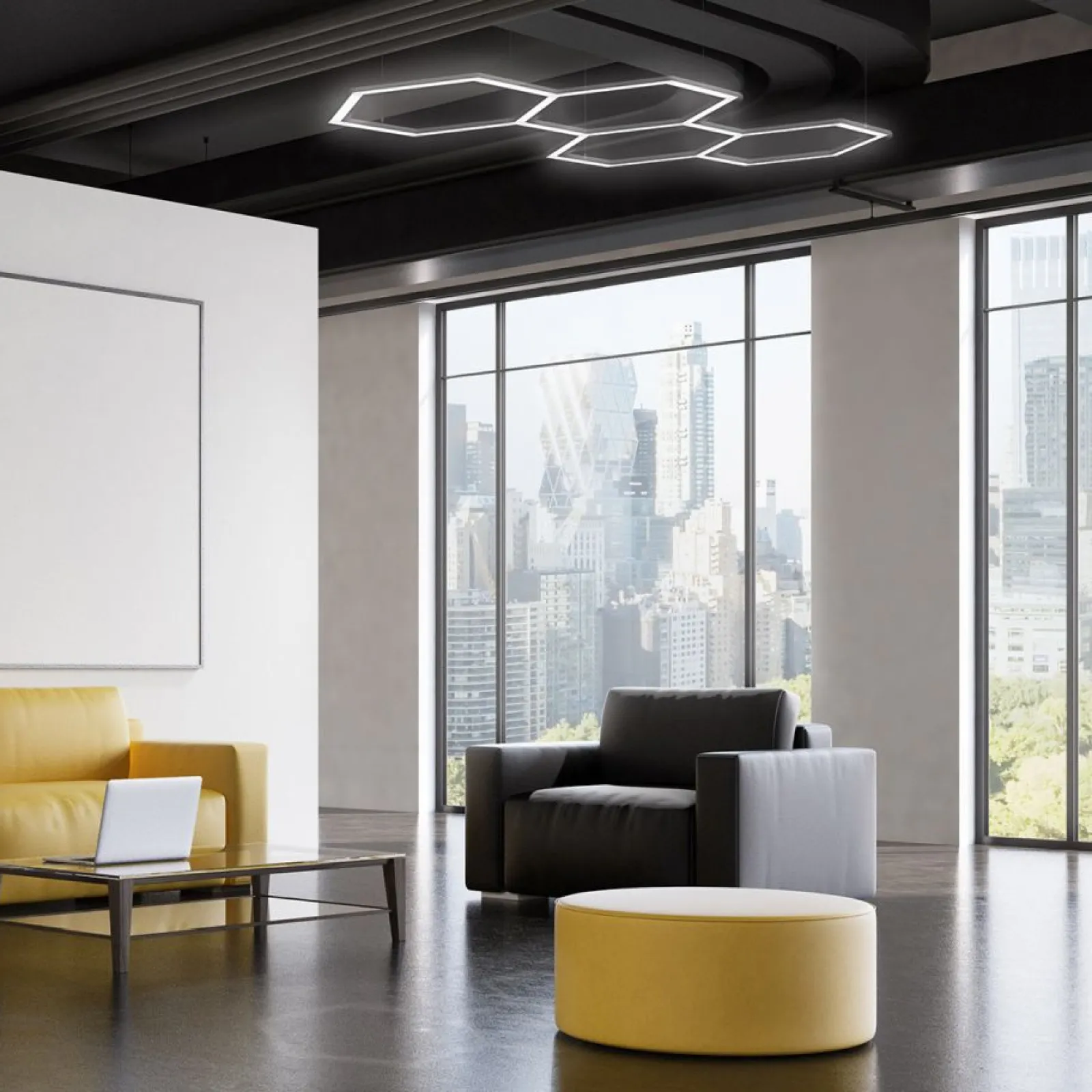 Sklep Kaja Dekoracyjna lampa LED LP-0109/5C 4K GEOMETRIC SYSTEM | Kaja* Plafony Nowoczesne|Lampy Led